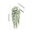 thumbnail image 3 of Rattan Basket Artificial Bougainvillea Wall Hangings, Full Bloom Silk Flower Suspended Ornament for Wedding Hall Ceiling, Interior Wall and Indoor Wedding Venue Space Styling Decoration, 3 of 6