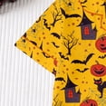 thumbnail image 5 of Likimi Toddler Girls Halloween Pajamas Set Short Sleeve Hallowmas Cartoon Print Lapel Button Down Pjs Tops With Shorts For Party Casual Homewear, 5 of 9