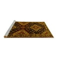 thumbnail image 2 of Ahgly Company Machine Washable Indoor Square Persian Yellow Traditional Area Rugs, 8' Square, 2 of 4