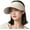 Wheat, variant on 63g ONLY Ultra-Lightweight Foldable Sun Visor Hat, Two Sides Wearing, Wide Brim UV Blocks