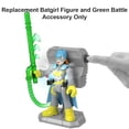 thumbnail image 2 of Replacement Part for Imaginext Playset Inspired by DC Superfriends - HGX97 ~ Replacement Poseable Batgirl Figure and Green Battle Accessory ~ Lights Up when placed on Special Backpack, 2 of 5