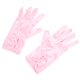 thumbnail image 2 of Guantes y mitones de princesa para niñas, accesorios para disfraces de cosplay, regalos de cumpleaños y Navidad, color rosa, 2 of 14