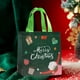 thumbnail image 5 of Bolsas de regalo navideñas, bolsas de tela resistentes para dulces, bolsas de supermercado, bolsas multiusos de tela no tejida, 9,05 x 8,7 x 4,3 pulgadas, 5 of 7