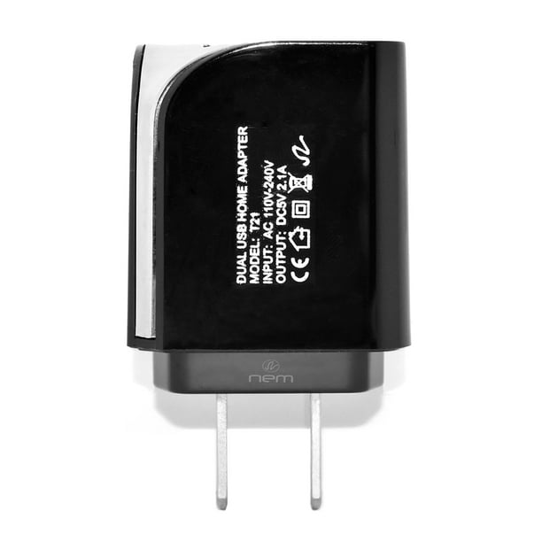 2.1 Amp voiture + chargeur mural + câble USB pour iPhone 6 Plus / 6s Plus /  7 Plus / 8 Plus Noir 