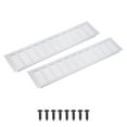 thumbnail image 1 of Rejilla de ventilación rectangular Uxcell de 16 x 4" 2Pcs Cubierta de ventilación de aire de aluminio Plata, 1 of 7