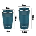 thumbnail image 3 of Aquaphile Vacuum Insulated Coffee Travel Mug Double Walled Reusable Tumbler Cups Blue 17 Fluid Ounces, 3 of 8