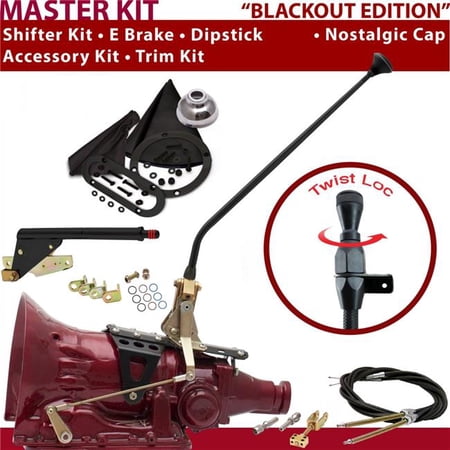 American Shifter C6 Shifter Kit 23 in. E Brake Cable Trim Kit Dipstick for D078A