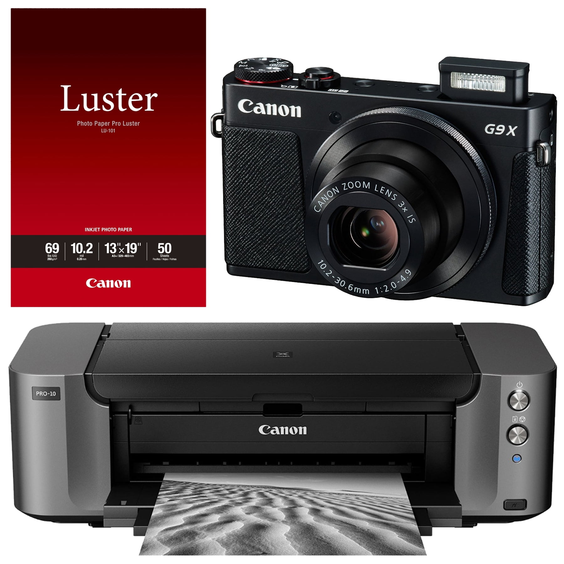 Canon PowerShot G9 X Digital Camera w/ Canon PIXMA PRO10 Printer