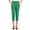 *1-Green, variant on VBVC Women's Pull-On Button Details Ankle Pants , High Waisted Work Leggings For Women,Ladies' Stretch Casual Pants with Pockets,Beige,XL-5XL