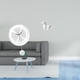 thumbnail image 2 of Reloj de pared decorativo de acrílico, silencioso, redondo, con estatua de caballo de cerámica, obra de arte moderna, adecuado para baño, dormitorio,, 2 of 8