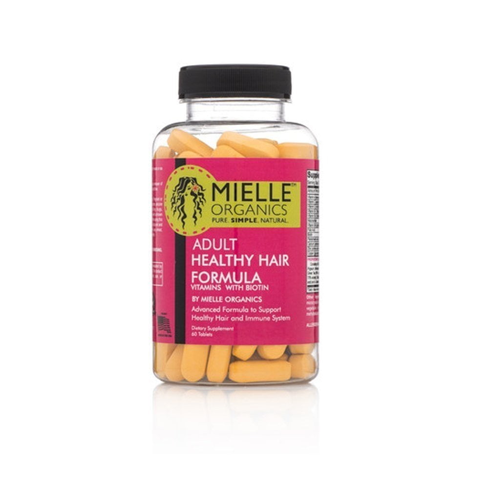 Adult Healthy Hair Formula Vitamins with Biotin 60 Tablets by Mielle Organics