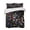 Black, variant on Quilts Twin Size Bedding Set, Colorful Polka Dot Lightweight Quilted Comforter, Cartoon Cute Abstract Graffiti Beige Soft Reversible Bedspread Coverlet with Pillow Covers for All Season, 68" x 86"