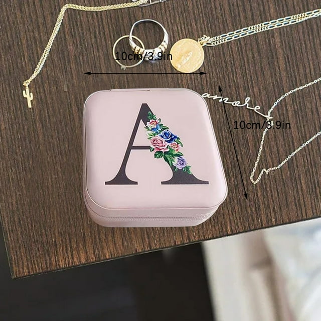 Sokhug Velvet Jewelry Box with Mirror, Compact Organizer with Multiple Compartments for Rings Earrings Necklaces Travel Storage
