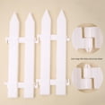 thumbnail image 2 of White Decorative Fence Christmas Scenery Fence Can be assembled freely PVC material, 2 of 10
