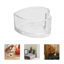 MLINS Decorative Heart Shaped Glass Candle Holder Clear Tealight Candle Holder Table Centerpiece Romantic Home Decor For Weddings Parties And Special Occasions