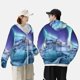 thumbnail image 4 of Balery Night At Lake Aurora 1 Sudadera ligera de manga larga con capucha y protección solar UPF 50+ para hombre y mujer, ideal para pesca y running-3X-Large, 4 of 7
