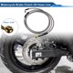 thumbnail image 2 of Manguera de aceite de freno de embrague para motocicleta de 250 cm, trenzado de nailon y acero inoxidable, tono plateado, 2 of 6