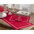thumbnail image 2 of Fennco Styles Classic Pleated Red Napkin, Set of 4, 2 of 2