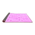 thumbnail image 2 of Ahgly Company Indoor Square Abstract Purple Modern Area Rugs, 4' Square, 2 of 4