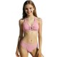 thumbnail image 2 of Traje de baño de 2 piezas para mujer, trajes de baño para mujer, traje de baño de playa de verano para niños de color liso con detalles de colores divididos y top de poliéster., 2 of 8