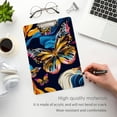 thumbnail image 5 of Butterflies Painting Acrylic Clipboards 12 x 9 Inch A4 Size with Low Profile Clip Hanging Clipboard for Classroom School Office, 5 of 8