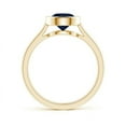 thumbnail image 2 of ANGARA Natural Bezel-Set Round 1.6 ct Blue Sapphire Solitaire Ring in 14K Yellow Gold for Women (Size-7mm) | September Birthstone, Anniversary, Jewelry Gift for Women | Natural Blue Sapphire Ring, 2 of 9