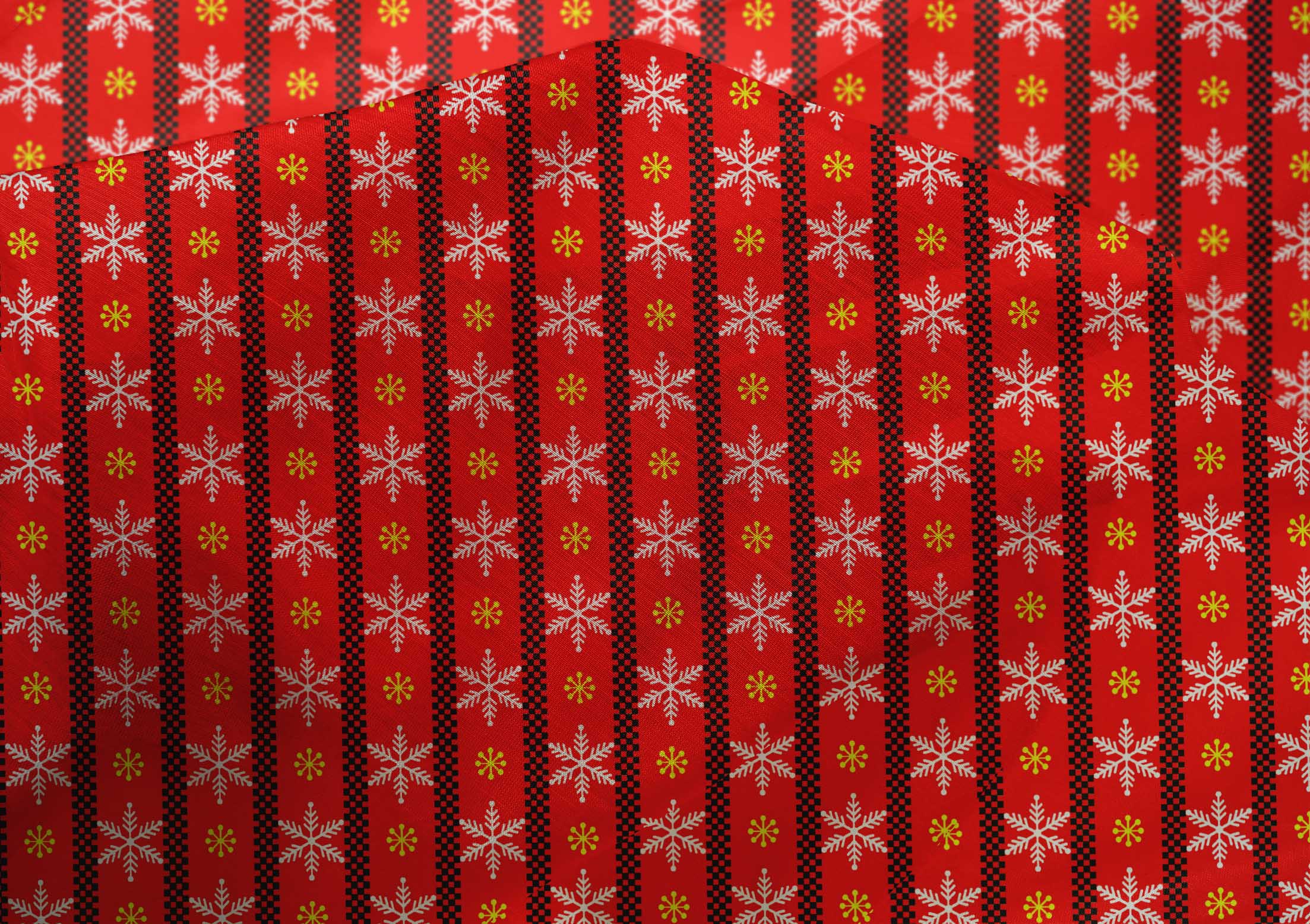 oneOone Cotton Silk Red Fabric Merry Christmas Sewing Craft Projects Fabric Prints By Yard 42 Inch Wide - L7