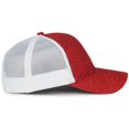 thumbnail image 3 of Outdoor Cap OCGLTR Small/Ladies Fit Cap, Slight Pre-Curved Visor-Ruby/White, 3 of 8