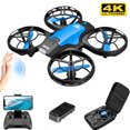 thumbnail image 2 of V8 Nuevo Mini Drone 4k Profesional HD 1080P Cámara Gran Angular WiFi FPV RC Drone Altura Mantener Drones Helicóptero Niños Juguetes 4DRC, 2 of 5