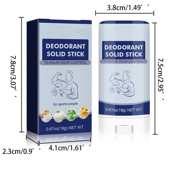 LEHOZIHEQ Whole Body Deodorant Invisible Cream Tube And Stick 72 Hour Odor Control - Aluminum Baking Safe