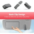 thumbnail image 6 of Sunglass Holder for Car Visor，Magnetic Leather Glasses Eyeglass Clip for Car, Auto Interior Accessories Universal for Women Man(2 Pack Gray), 6 of 8