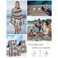 thumbnail image 5 of Brown Boho Beach Towels Oversized Super Absorbent, Southwestern Ethnic Aztec Retro Geometric Lightweight Bath Towel Quick Dry Sets For Bathroom/Pool/Rv Camping/Beach Play/Gym Room/Picnic 30"x60", 5 of 8