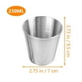 thumbnail image 2 of OUNONA 5pcs Stainless Steel Portion Cups Silver Round Dipping Bowls for Hot Pot Back to School, 2 of 8