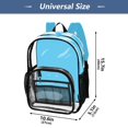 thumbnail image 4 of Iauyy Clear Backpack Heavy Duty PVC Transparent Backpack for College Workplace, Dark Blue, 4 of 8