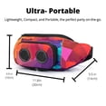 thumbnail image 4 of La riñonera número uno con parlantes. Riñonera Bluetooth para fiestas/festivales/raves/playa/barcos. Recargable, funciona con iPhone y Android. #1 (retro), 4 of 5