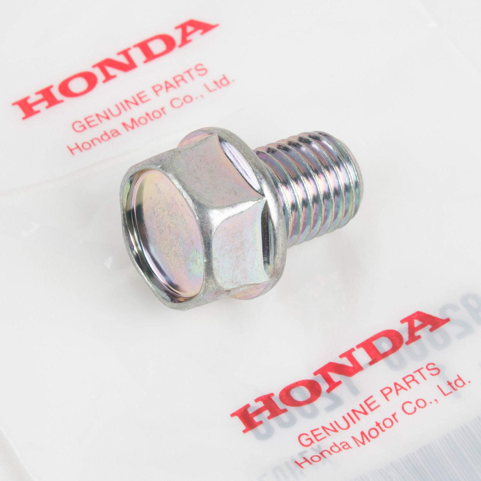 Honda Engine Crankcase Magnetic Oil Drain Plug Bolt Replaces OEM 92800-12000