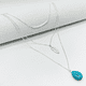 thumbnail image 5 of Juego de 12 collares colgantes largos con borlas en forma de Y, collar con barra circular de hojas para mujer, 5 of 5