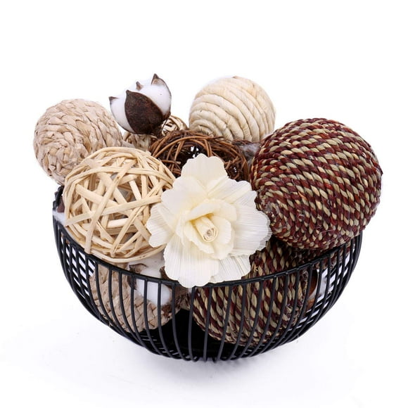 idyllic Assorted Decorative Spherical Natural Woven Twig Rattan, Suitable for Tabletop Decoration