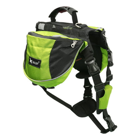 Dog Pet Mesh Backpack Adjustable Carrier Saddle Bag for Outdoor Picnic Travel Hiking Camping ...