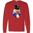 thumbnail image 3 of Inktastic Christmas Nutcracker in Blue Long Sleeve T-Shirt, 3 of 5