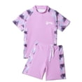 thumbnail image 4 of Piuwrlz Girls Swimsuit 11-14 Years Teen Swimming Suit 2PC Swimwear Pink Size 11-14 Years, 4 of 5