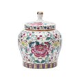 thumbnail image 1 of Porcelain Tea Canister for Loose Tea Storage Container Decorative Ceramic Flower Flowers, 1 of 9