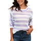 thumbnail image 2 of Puntoco Suéter Mujer Bloque De Color Suéteres De Manga Larga De Gran Tamaño Otoño Invierno Casual Suelto Cuello Redondo Suéter De Punto Acanalado Liquidación De Navidad Puntoco Puntoco-1259, 2 of 9