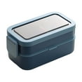 thumbnail image 2 of Iumwxz Insulated Leakproof Bento Lunch Box for Adults with Compartments 1350ml Large Capacity BPA Free Plastic Microwave Dishwasher Safe Includes Cutlery, 2 of 6