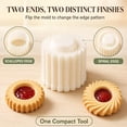 thumbnail image 4 of Creative Double-Ended Pastry Mold, 2-in-1 Double Sided Pastry & Mooncakes Mold, Detachable ABS Moon Cake Mold Press, Easy Cleaning, Household Pastry DIY for Family Baking, 1 Pcs, 4 of 7