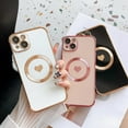 thumbnail image 6 of for iPhone 15 Case Silicone Shockproof Cute Design Soft Silicone Camera Protection Protective Lovely Heart Phone Cases for iPhone 15, 6 of 16