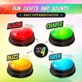 thumbnail image 4 of Quiz Buzzers - Set of 4 light and sound buzzers for pub quiz games, 4 of 5