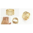 thumbnail image 5 of Floral Lace Band Ring Gold Over Ring Elegant Floral Filigree Design Ideal Gift for Women, 5 of 5