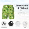 thumbnail image 3 of Cauagu St. Patrick's day1 Print Mens Swim Trunks Quick Dry Board Shorts Swim Shorts with Compression Liner Bathing Suits-Small, 3 of 6