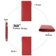 thumbnail image 3 of GOIACII Wallets for Women RFID Blocking Ultra Slim Real Leather Credit Card Holder Clutch, 3 of 9